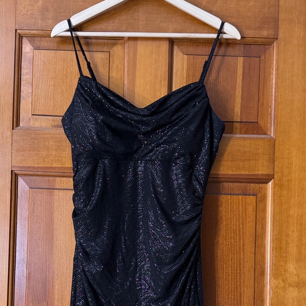 Windsor Elegant Black Glitter Dress